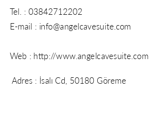 Angel Cave Suite iletiim bilgileri